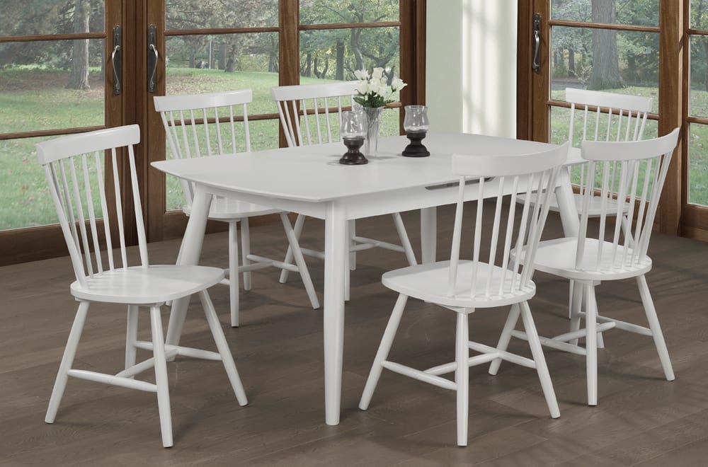 T3055 - Two Dining Chairs, Black or White or Grey Solid Wood