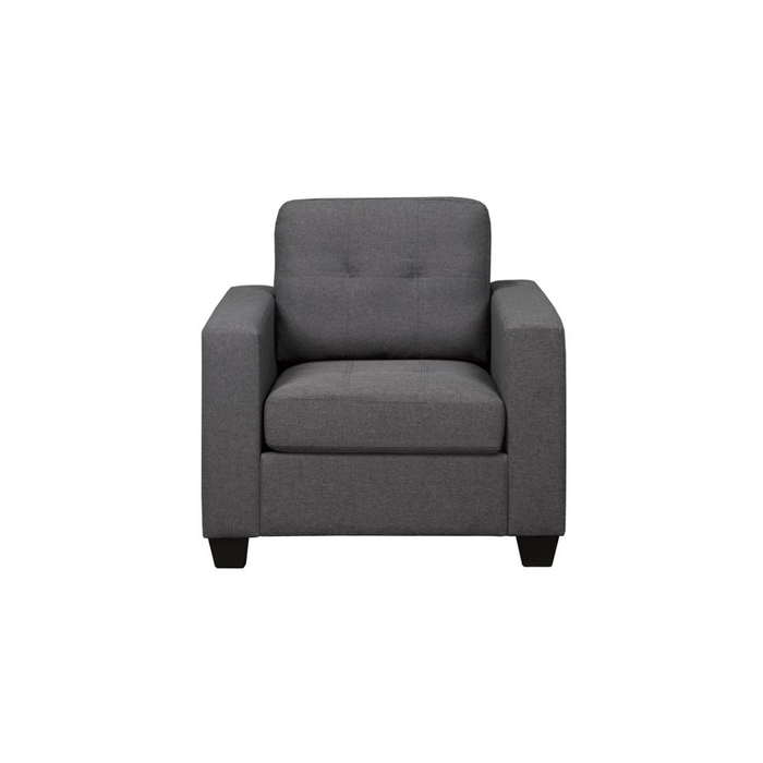 T1173 Charcoal Linen Fabric Chair