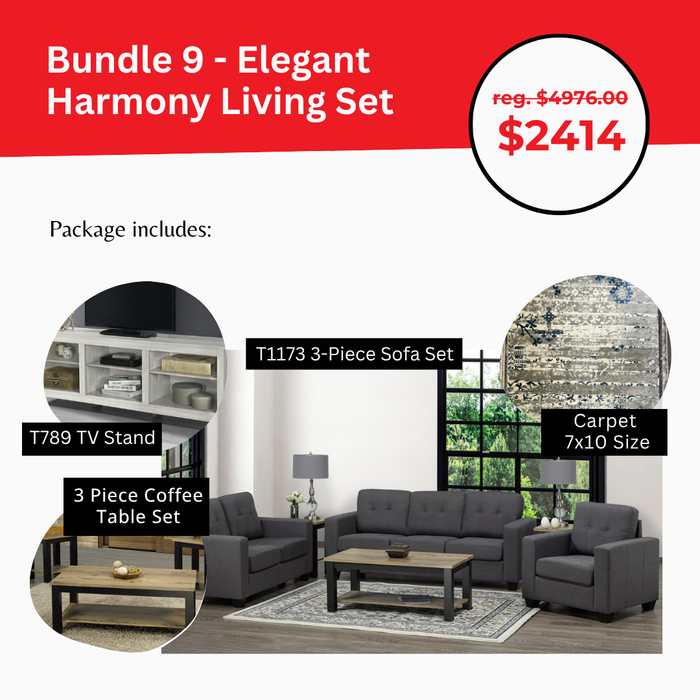 Bundle 9 - Elegant Harmony Living Set