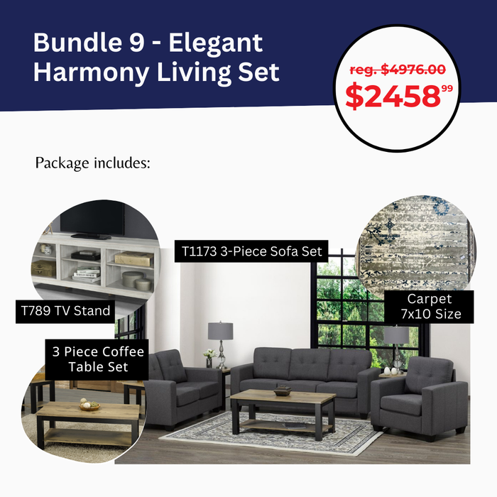 Bundle 9 - Elegant Harmony Living Set