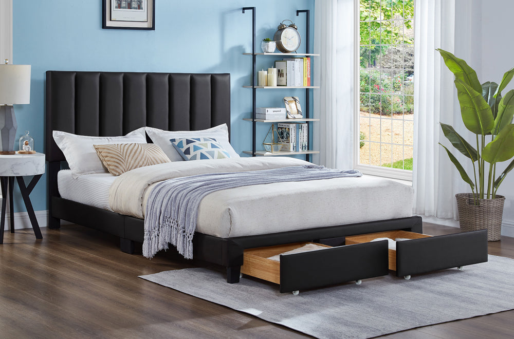T2120 - Platform Bed with Adjustable Headboard