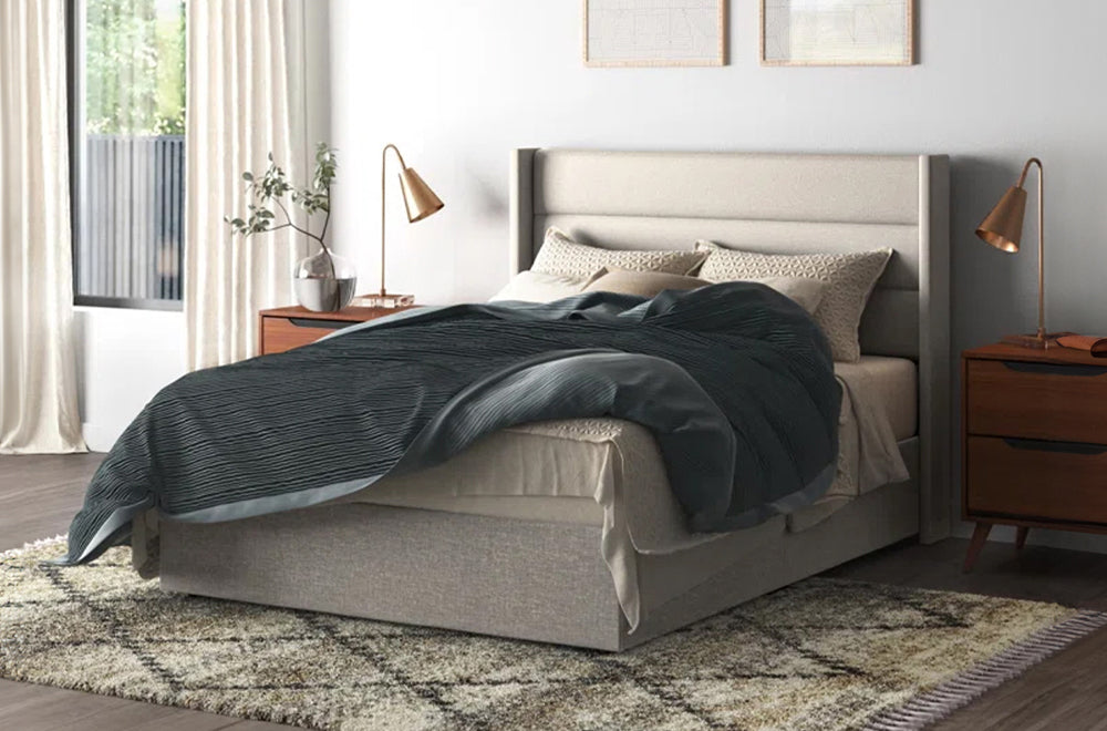 T2160 - Storage Bed, Headboard, Platform Bed and Secret Storage