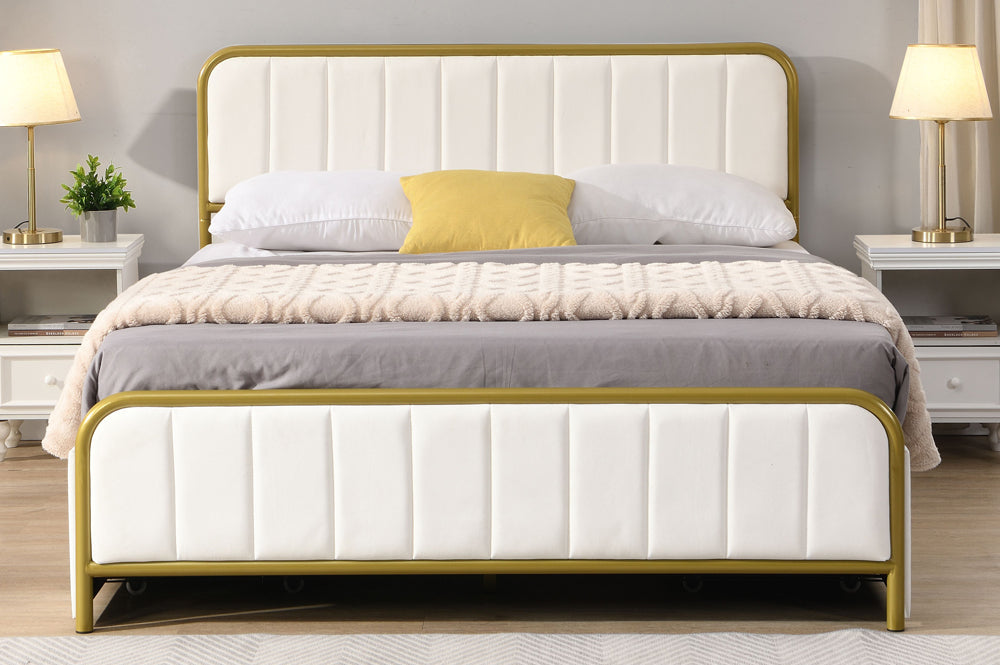 Gottingen Storage Bed - Black Velvet or White Velvet