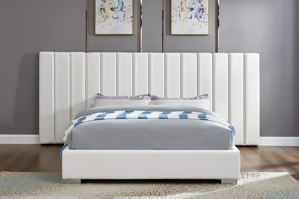Robie Bed - Black Velvet, Grey Velvet or White Velvet