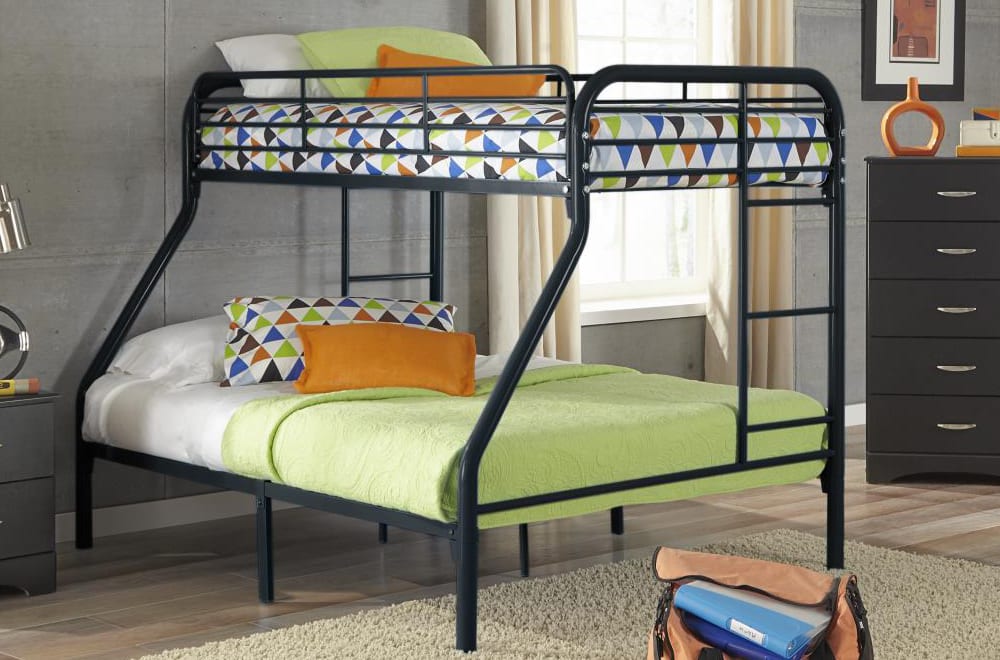 T2820 - Bunk Bed with Ladder & Guard Rail for Kids, Twin/Double