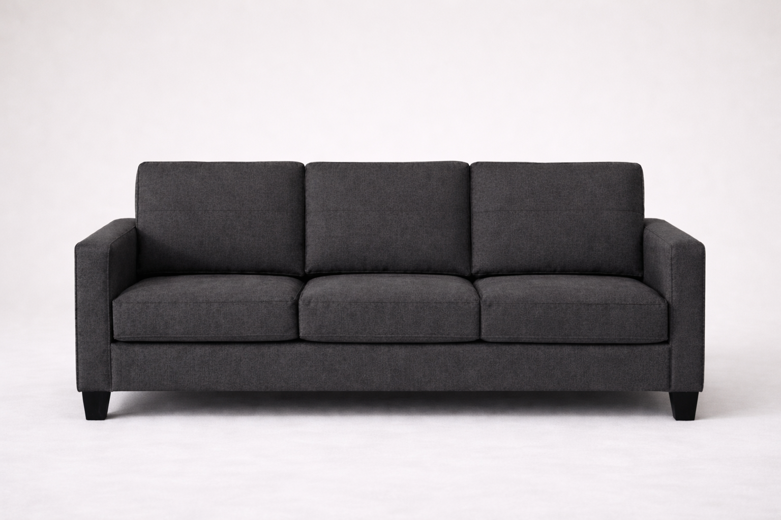 Branson Sofa Charcoal - Front View