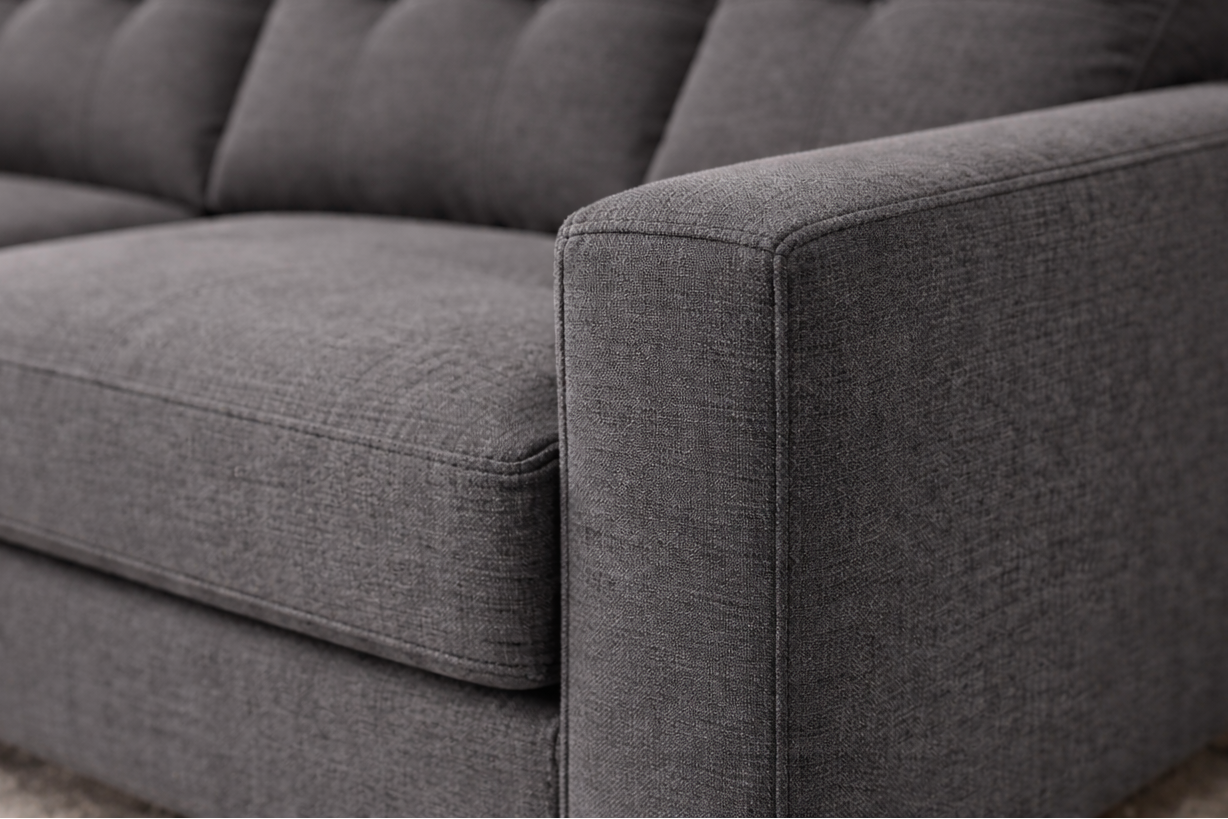 Branson Sofa Charcoal - Close View