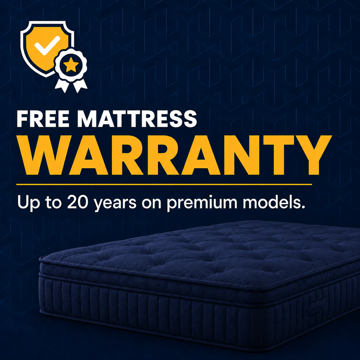 Free mattress warranty up to 20 years Halifax Furniture Spot