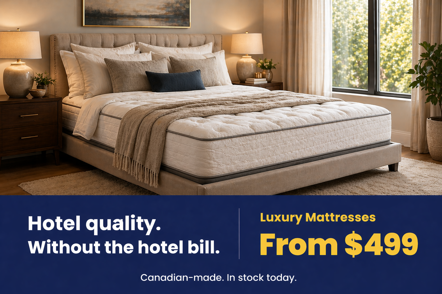 Luxury mattresses in Halifax from $499 - hotel quality without the hotel bill at Furniture Spot & Mattress Outlet