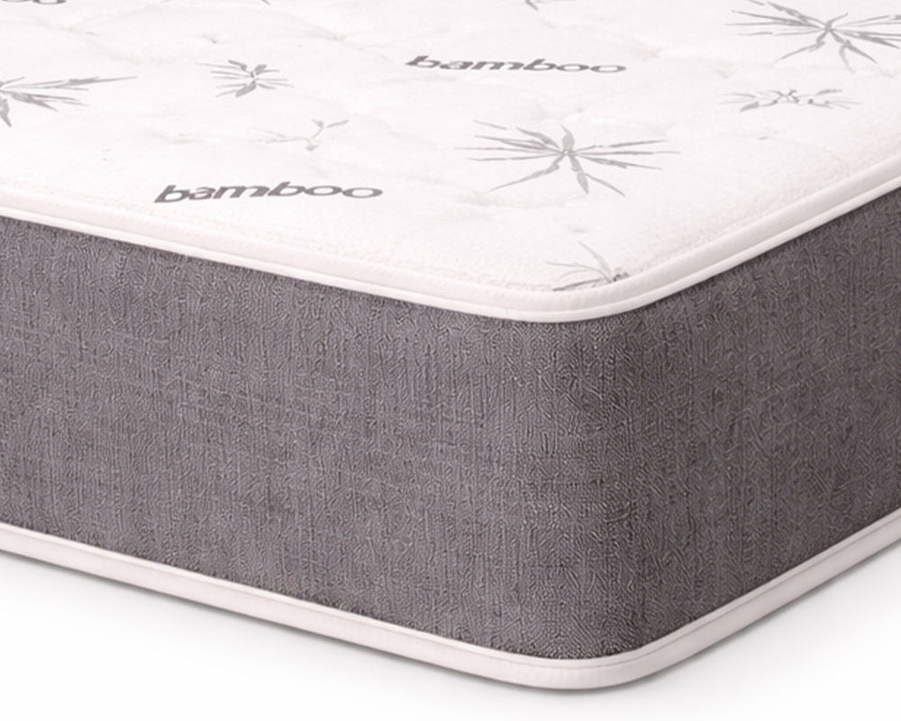10 inch mattress corner detail – stitching and grey side fabric
