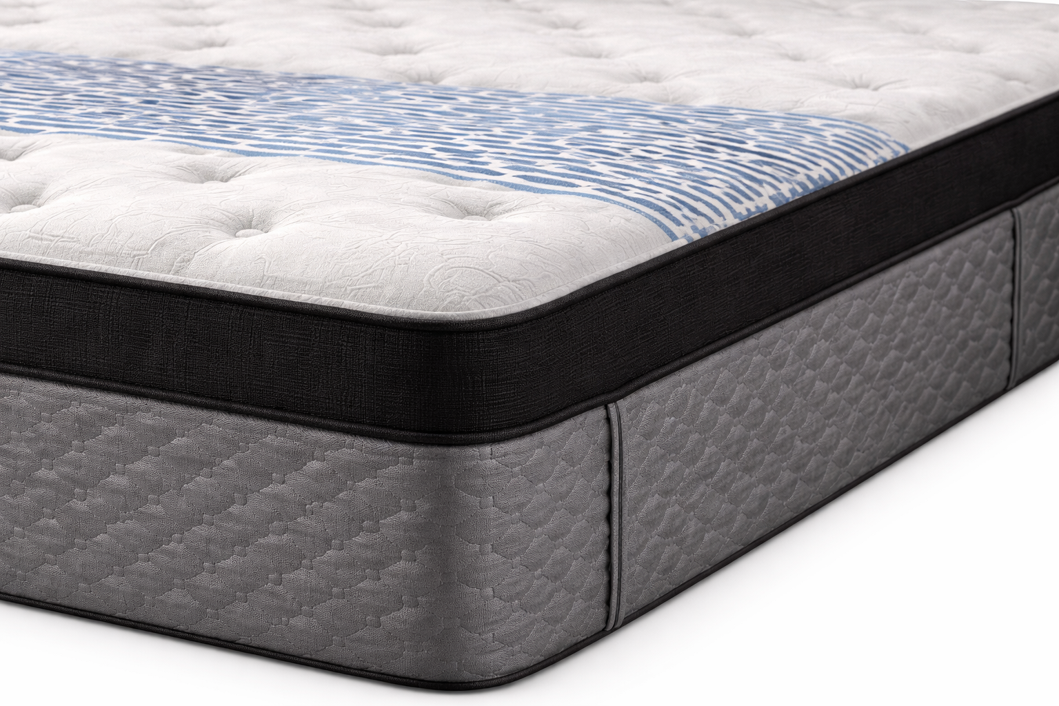 Sapphire mattress corner detail stitching – euro top