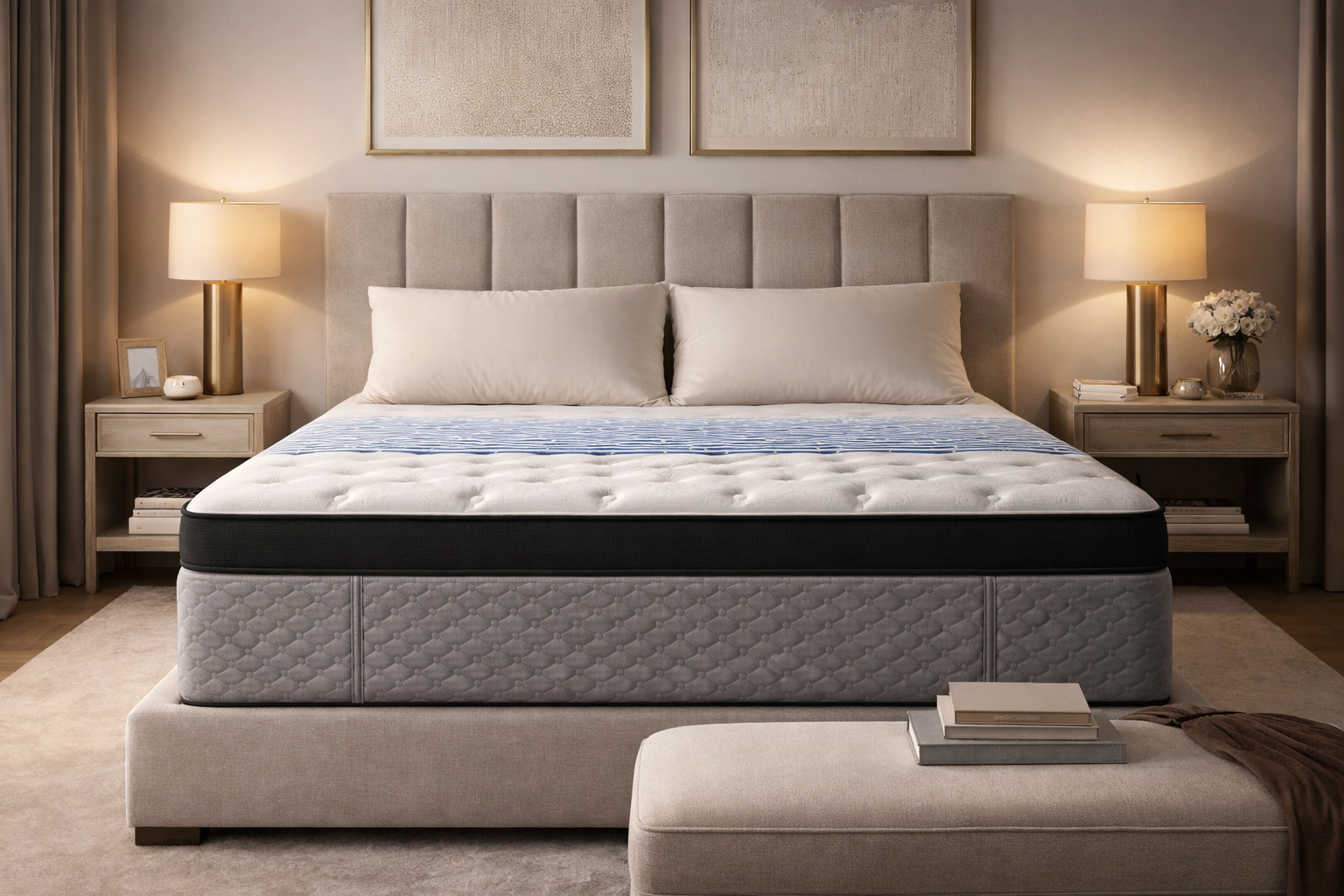 Sapphire mattress in modern luxury Halifax bedroom