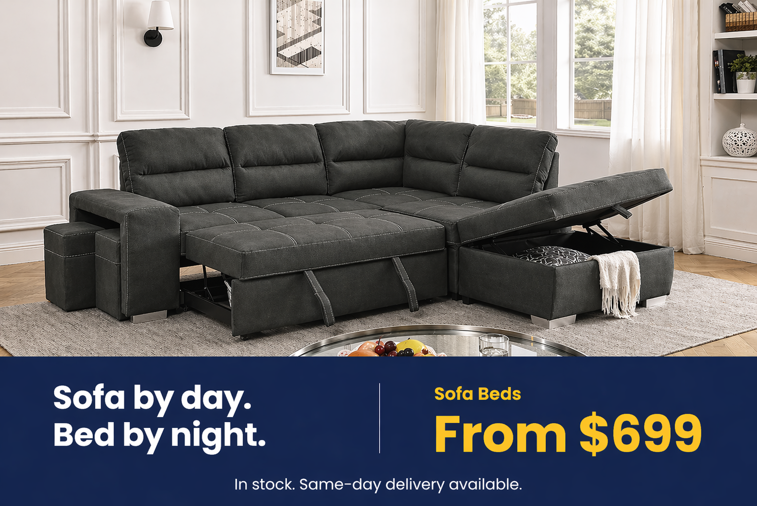 Sofa beds in Halifax from $699 - sofa by day bed by night at Furniture Spot & Mattress Outlet