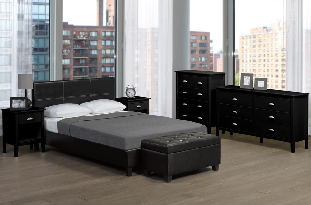 T2358 - Platform bed with Headboard