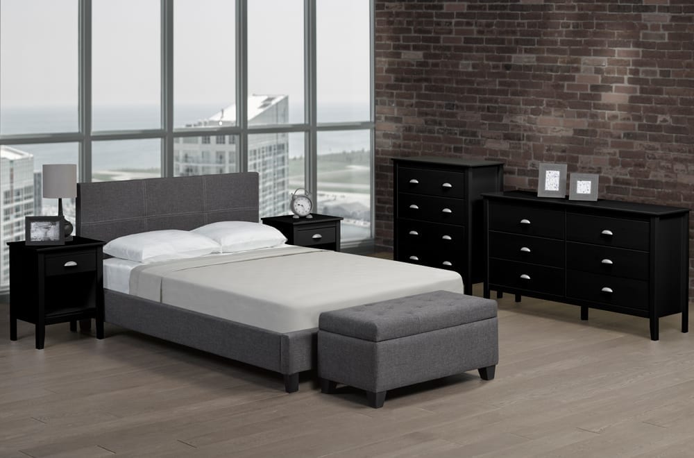 T2358 - Platform bed with Headboard
