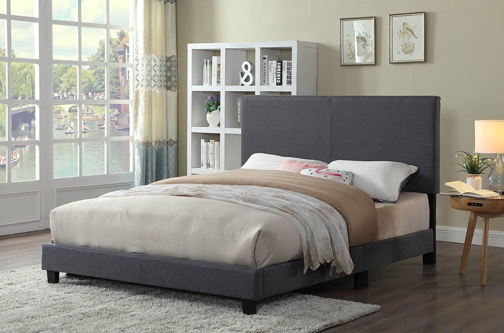 T2110 - Platform bed with Adjustable Headboard