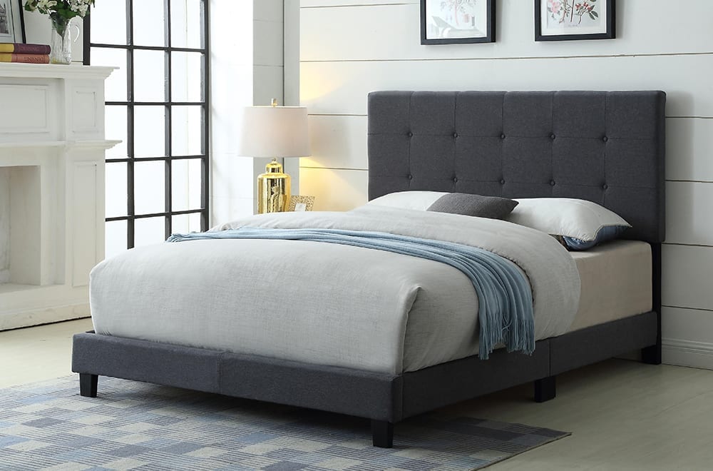T2113 - Platform bed with Adjustable Headboard