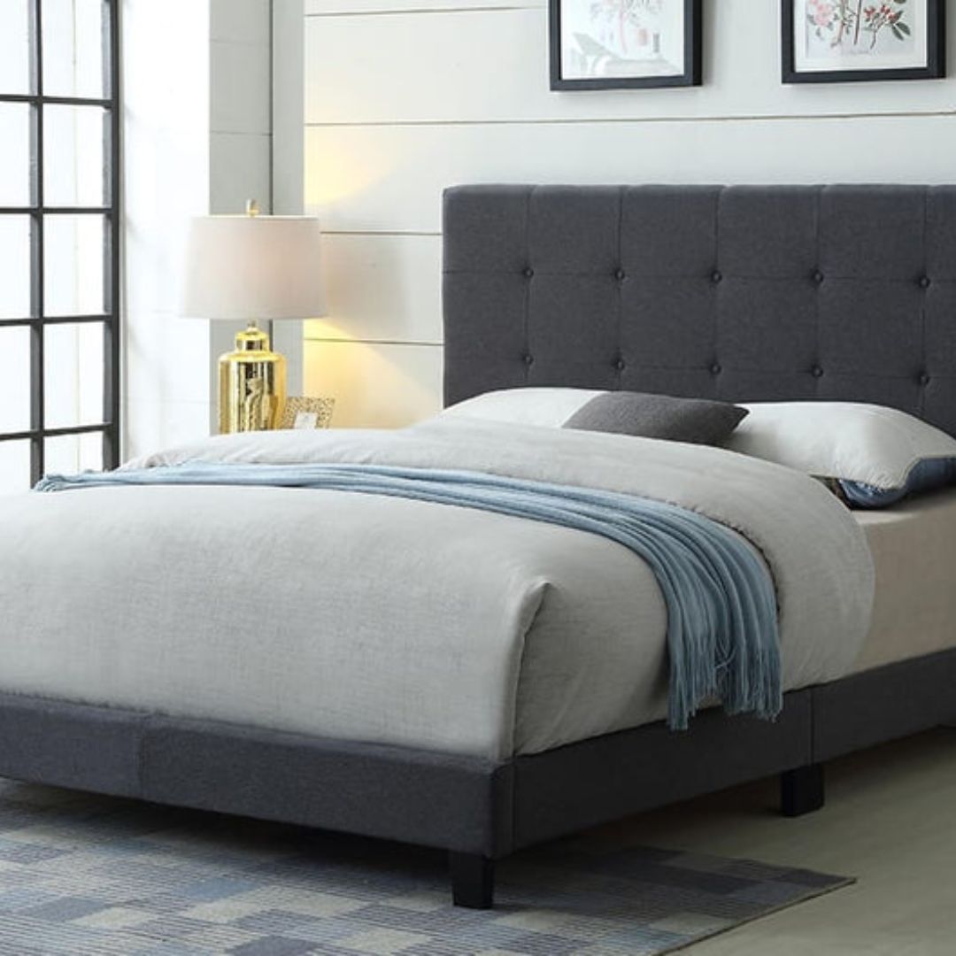 Queen bed frame available in Halifax, NS – platform and upholstered options