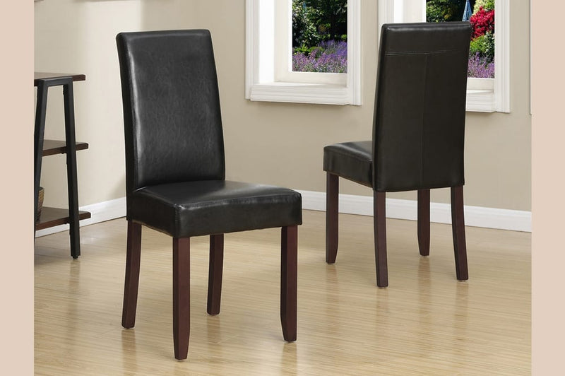 T248 - Two Dining Chairs, Grey or Espresso Bonded Leather