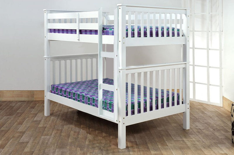 T2502 - Bunk Bed with Ladder & Guard Rail for Kids, Double/Double