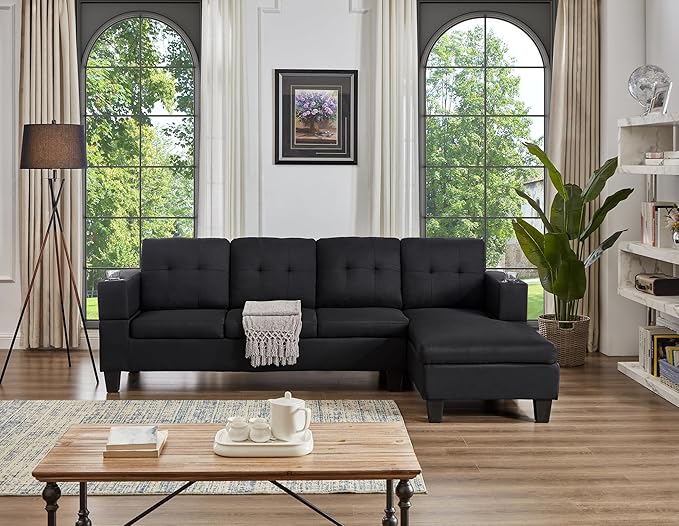 6212 Diamond Fabric Reversible Sectional