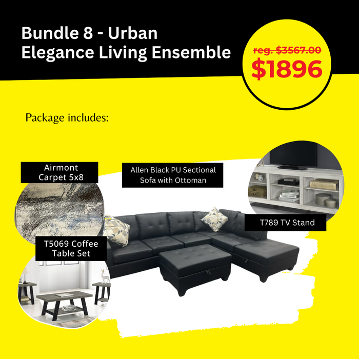 Bundle 8 - Urban Elegance Living Ensemble