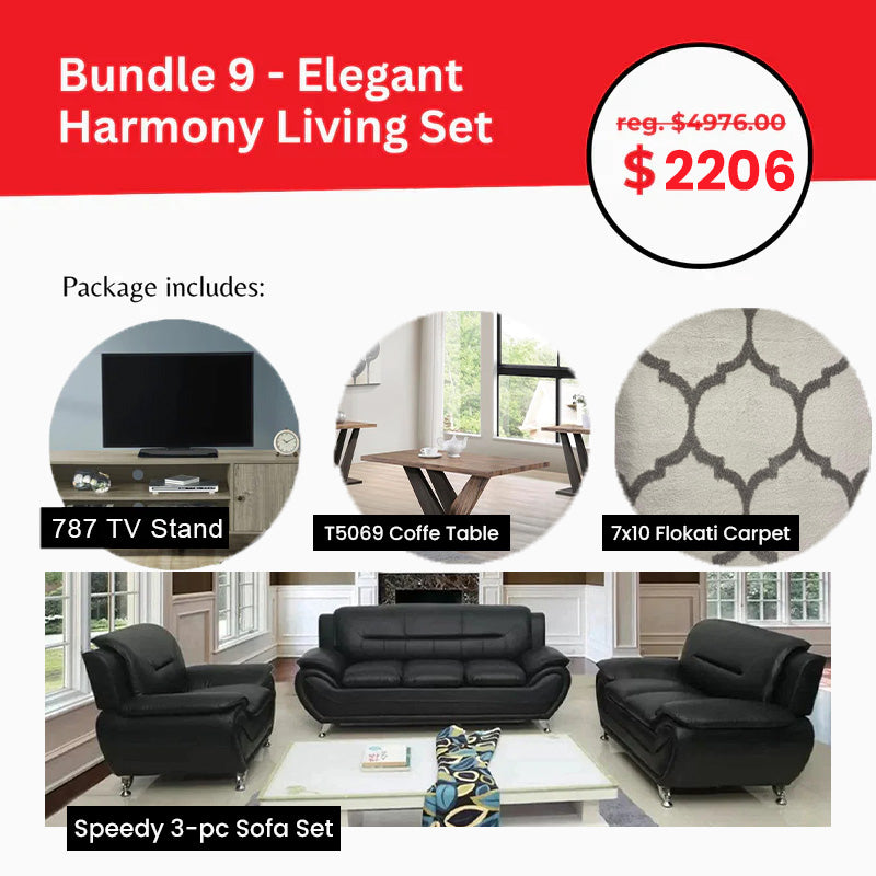 Bundle 9 - Elegant Harmony Living Set