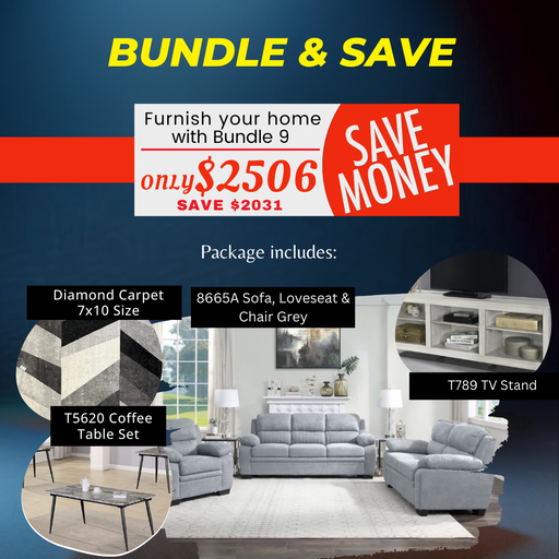 Bundle 7 - Ultimate Comfort Living Set — Furniture Spot & Mattress