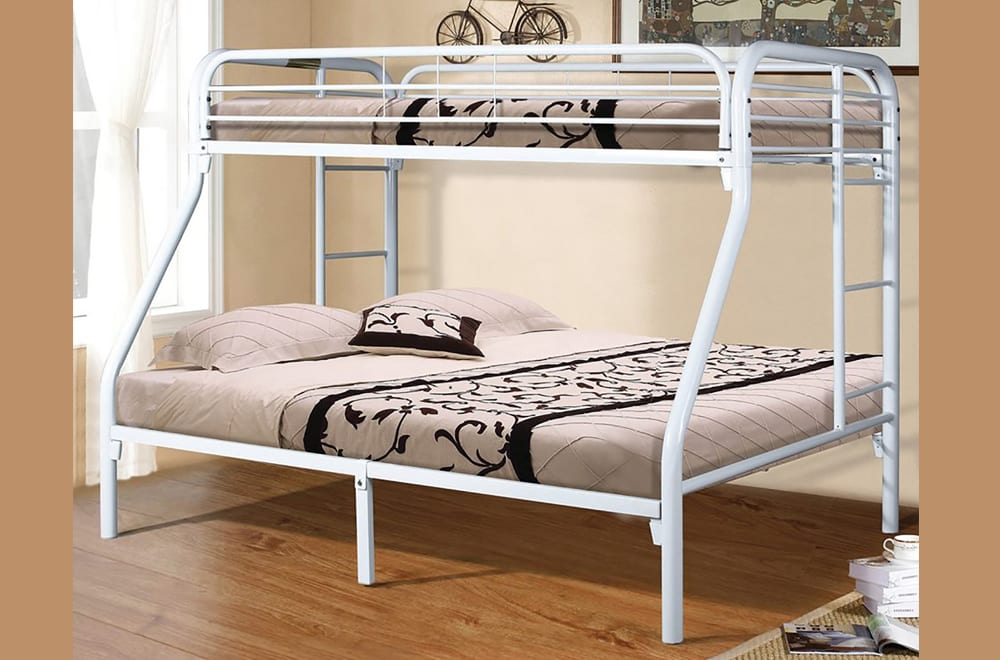 T2820 - Bunk Bed with Ladder & Guard Rail for Kids, Twin/Double