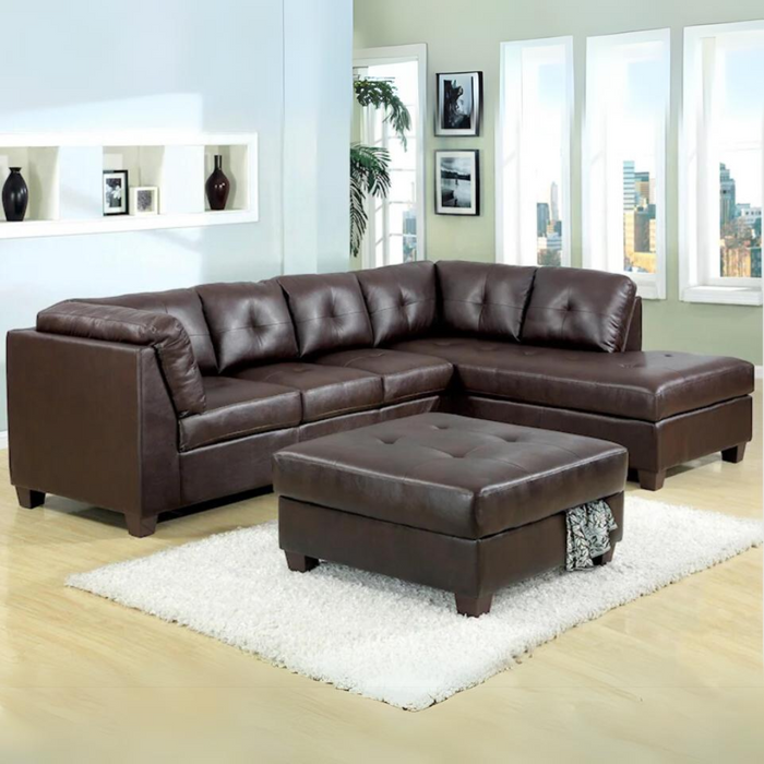 Dora Air Leather Sectional