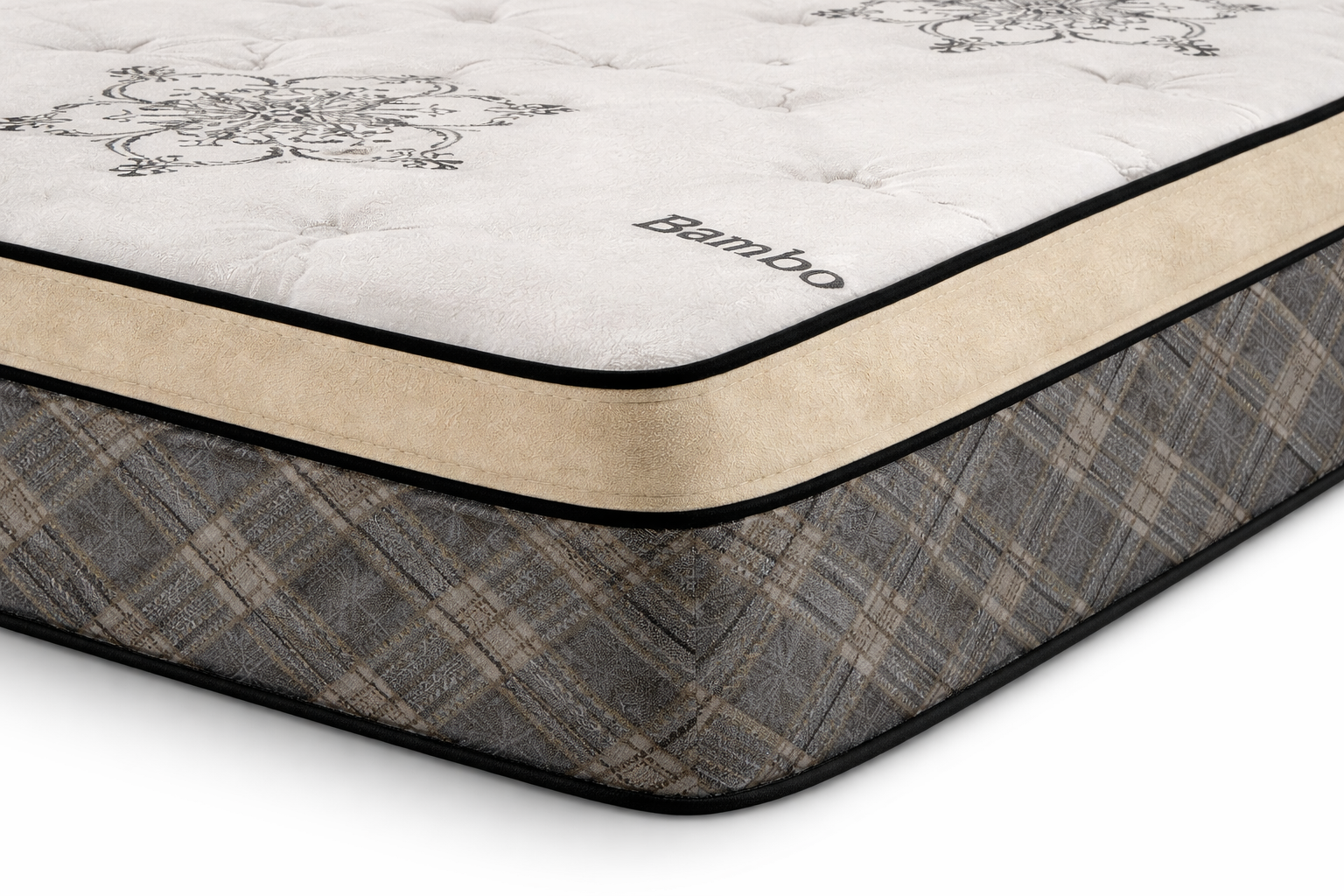 Brilliant Comfort mattress corner detail – euro top and stitching