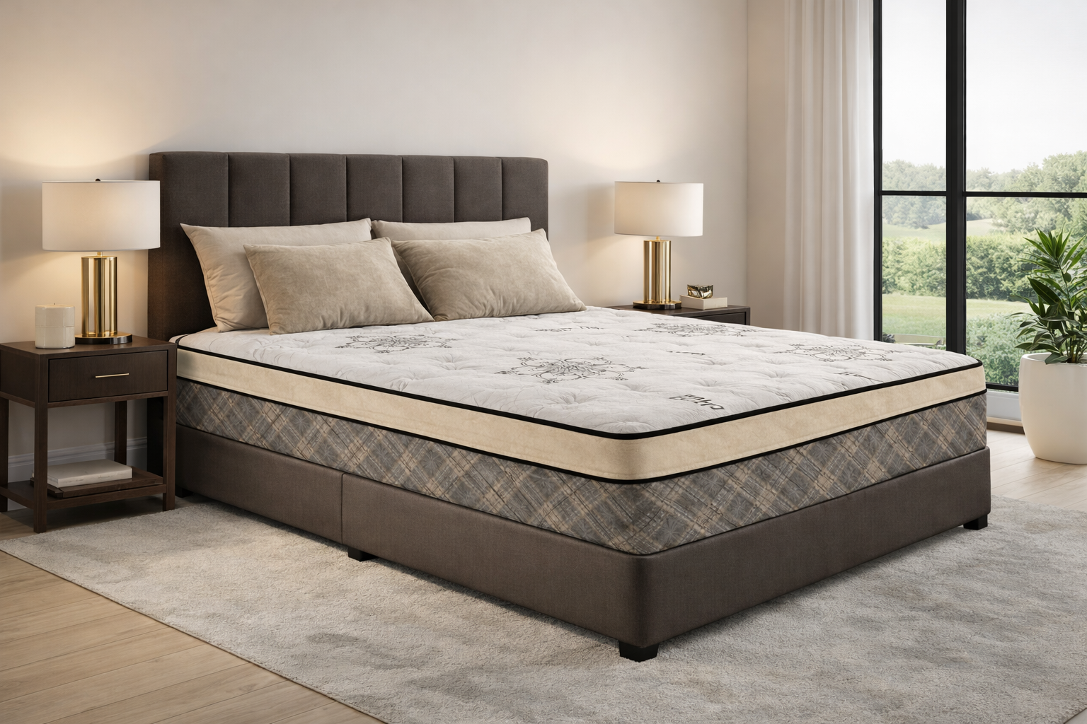 Brilliant Comfort mattress in modern bedroom