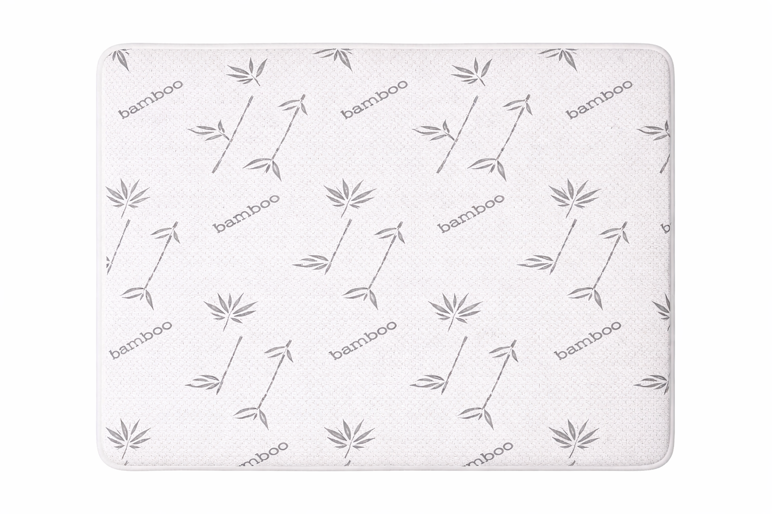 EcoRest 7.5 inch bamboo mattress top view – bamboo pattern