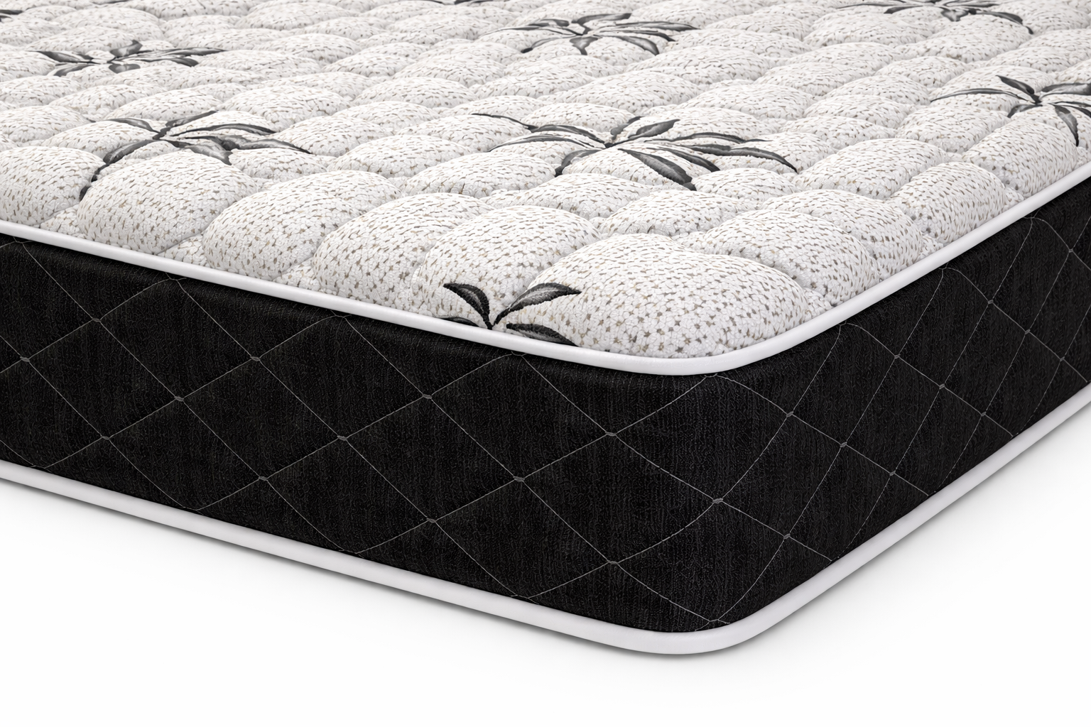 Everest mattress corner detail – stitching and side fabric