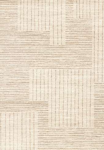 Faira beige fine geometric area rug, 5' x 7' - full top view | Furniture Spot Halifax
