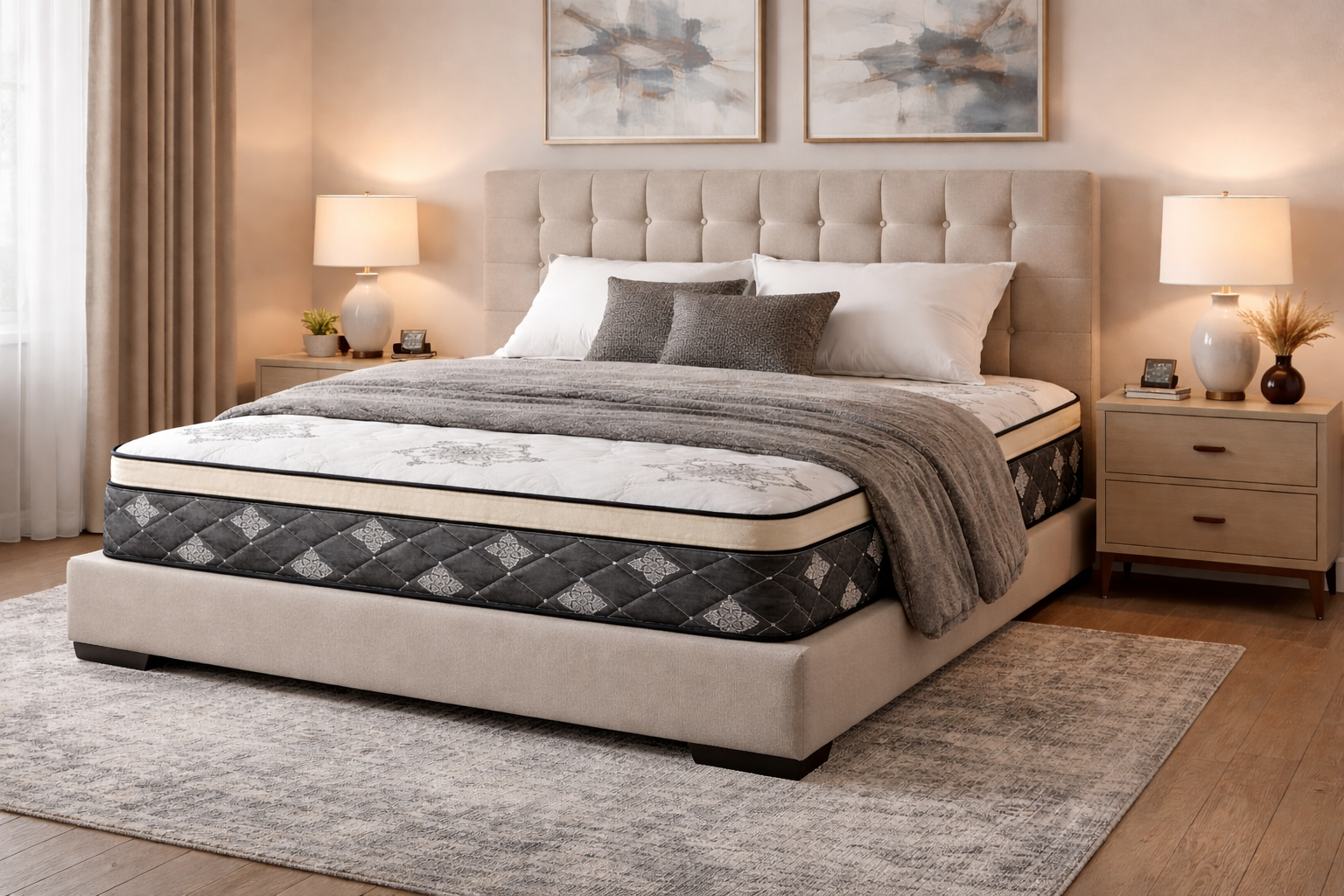 Finesse mattress in modern bedroom