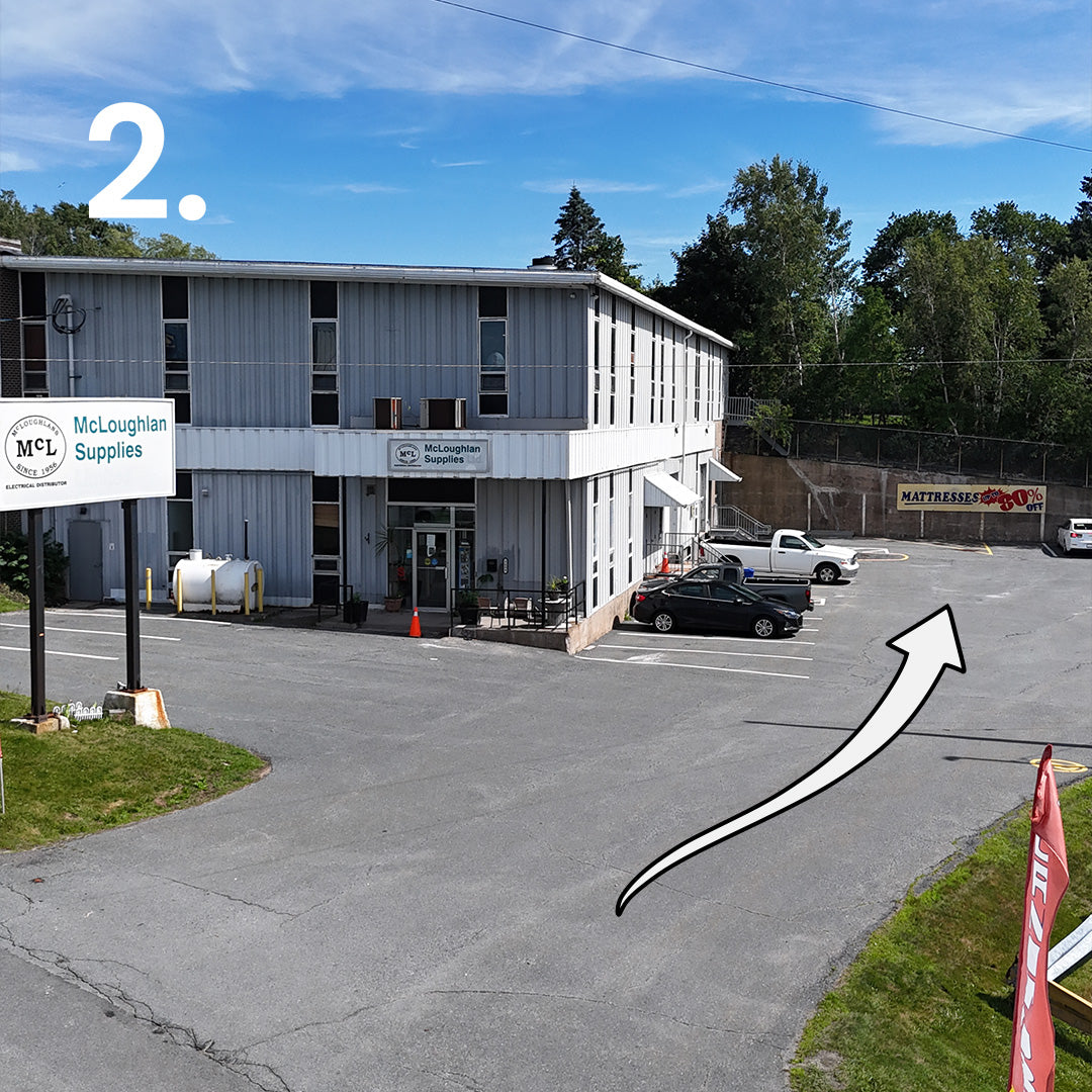 Customer parking area beside Furniture Spot & Mattress Outlet, Halifax NS.