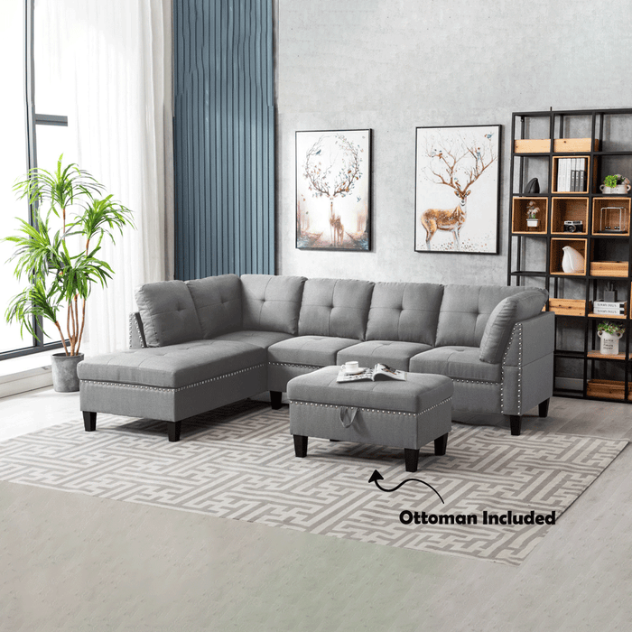 9938 Sectional Grey