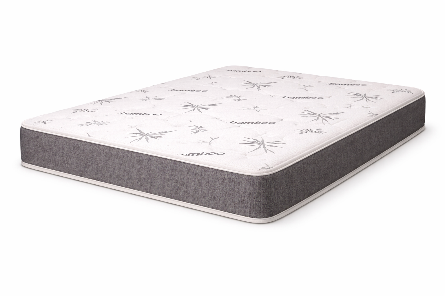 Marrisa 8 inch smooth top foam mattress – queen (3/4 angle)