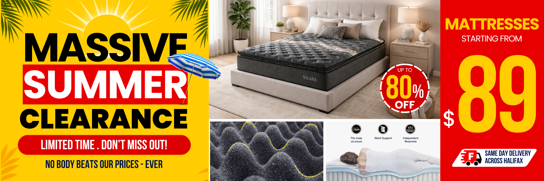 Massive summer clearance mattress sale Halifax up to 80% off starting from $89 - Furniture Spot and Mattress Outlet