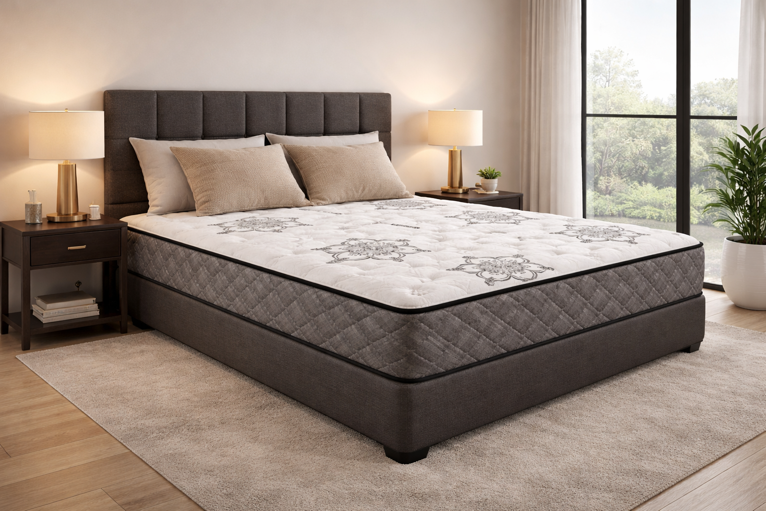 Megna mattress in modern bedroom setting