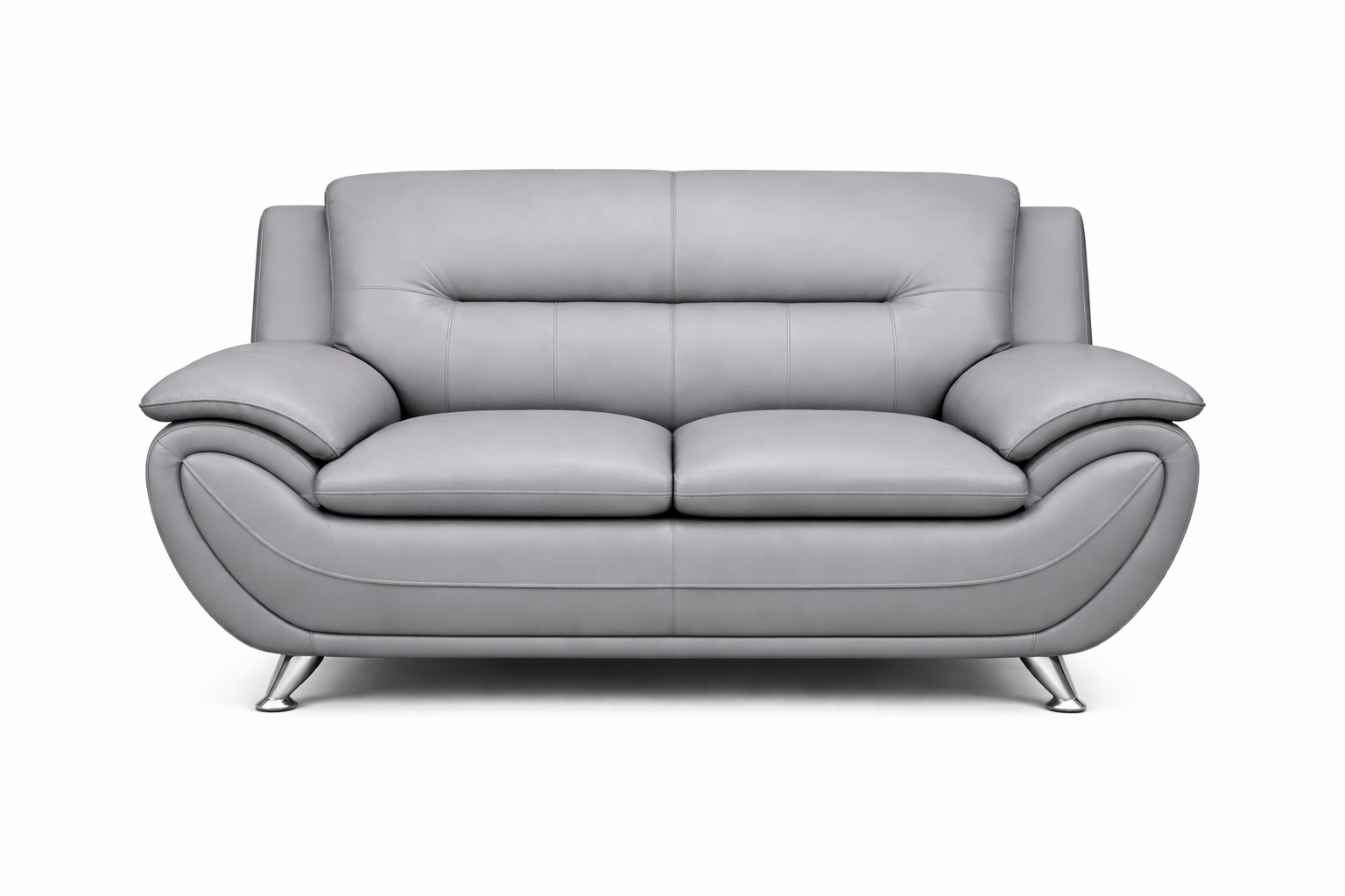 Speedy Loveseat Only Grey - Front View