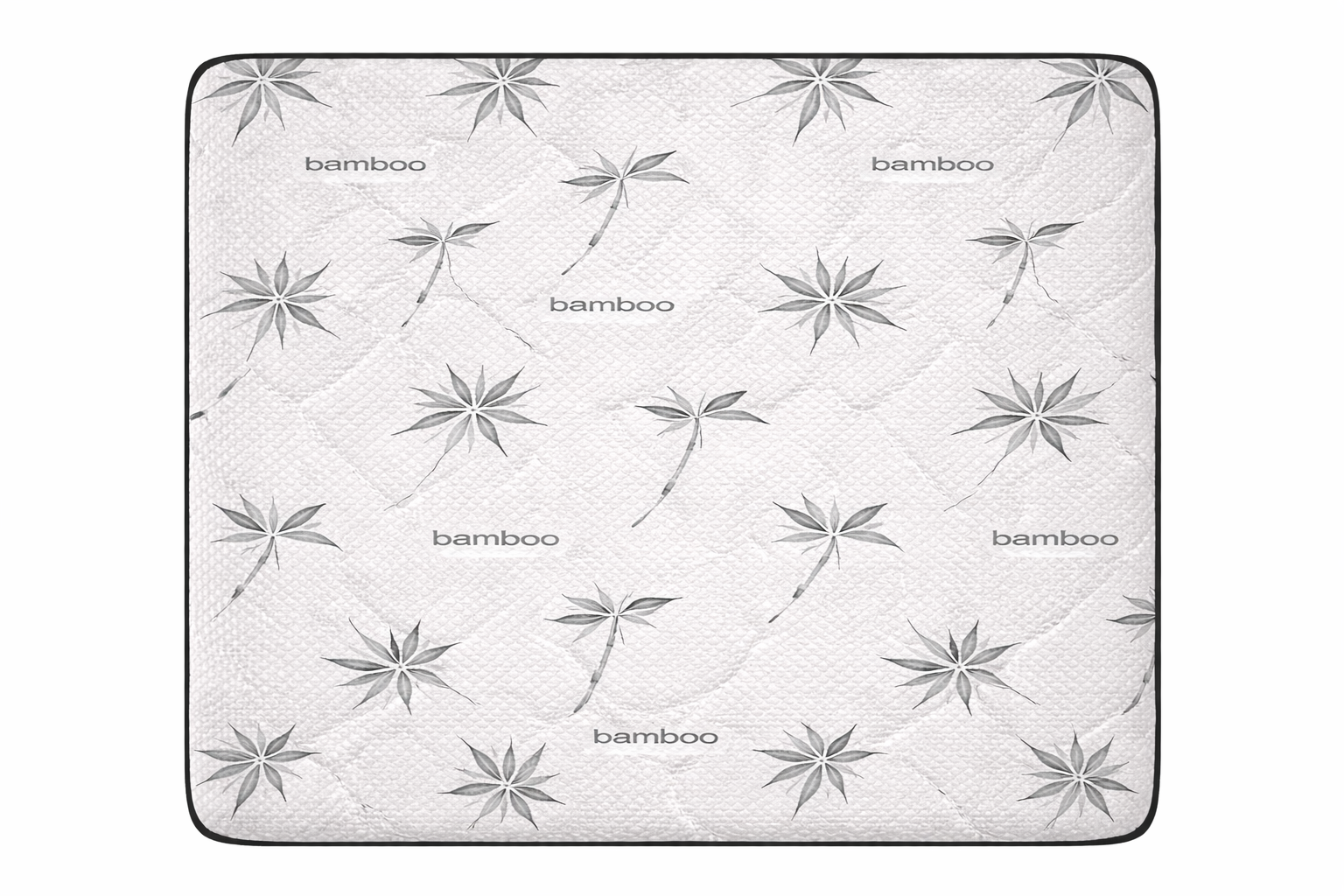 Victoria 12 Inch Mattress top view showing bamboo quilted pattern