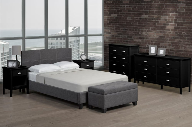 T2358 - Platform bed with Headboard