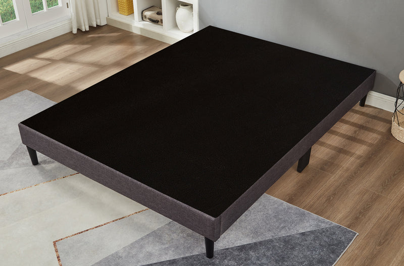 T2430 - Platform Bed, Grey Linen