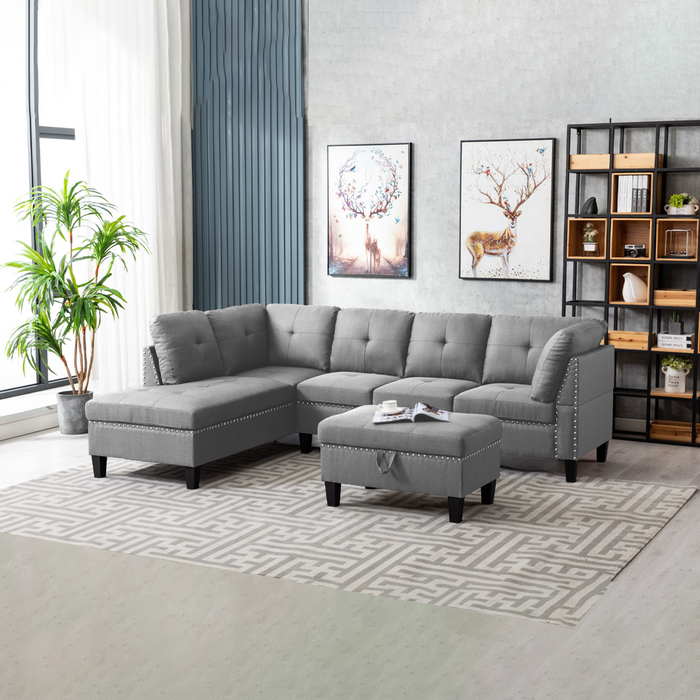 9938 Sectional Grey