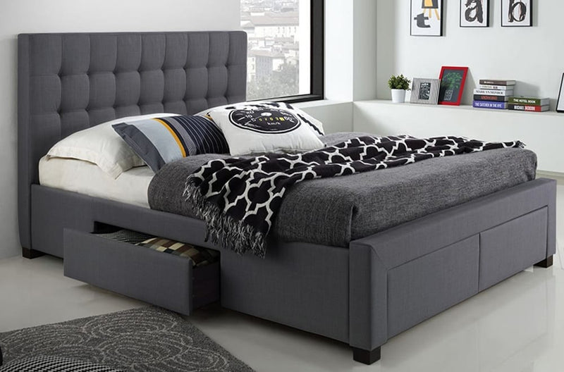 T2152 - Storage Bed, Headboard, Platform Bed and 4 Built-in Drawers